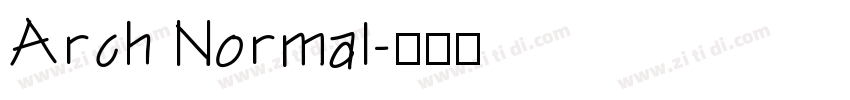 Arch Normal字体转换